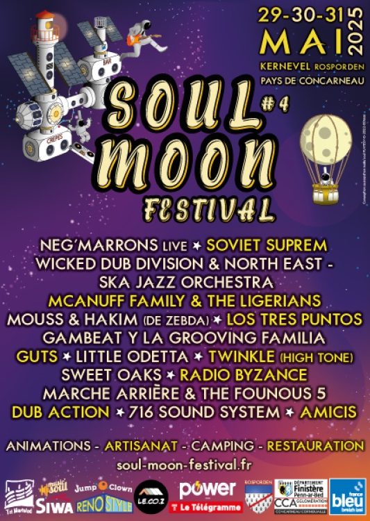 Festival Soul Moon 4 les 29 30 et 31 Mai 2025 à Kernevel