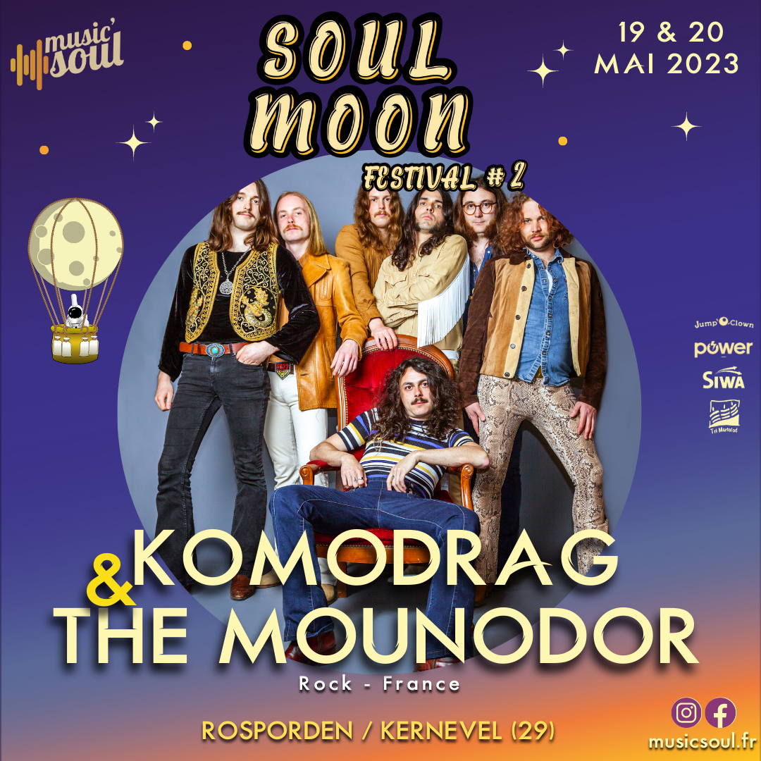 Komodrag & The Mounodor au Festival Soul Moon dans le Finistère Mai 2023