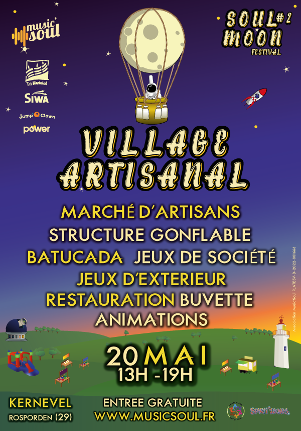 Village artisanal organisé par l'association Music'Soul